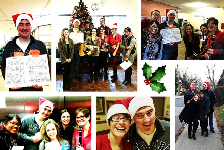 Winter carolling at the Bickle Centre with RCTS